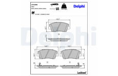 Sada brzdových platničiek kotúčovej brzdy DELPHI LP3390