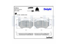 Sada brzdových destiček, kotoučová brzda DELPHI LP3511