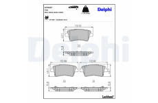 Sada brzdových platničiek kotúčovej brzdy DELPHI LP3537