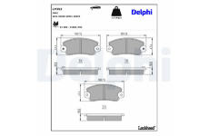 Sada brzdových platničiek, Parkovacia kotúčová brzda DELPHI LP353
