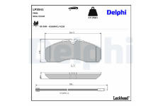 Sada brzdových platničiek kotúčovej brzdy DELPHI LP3541
