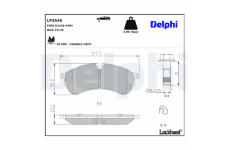 Sada brzdových destiček, kotoučová brzda DELPHI LP3545
