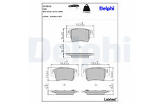 Sada brzdových platničiek kotúčovej brzdy DELPHI LP3553