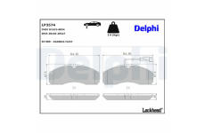 Sada brzdových platničiek kotúčovej brzdy DELPHI LP3574