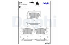 Sada brzdových platničiek kotúčovej brzdy DELPHI LP3581