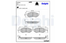Sada brzdových platničiek kotúčovej brzdy DELPHI LP3594