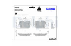 Sada brzdových platničiek, Parkovacia kotúčová brzda DELPHI LP3605