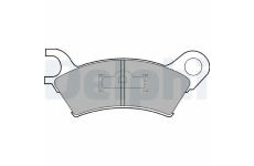 Sada brzdových destiček, parkovací brzda DELPHI LP361