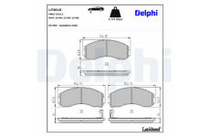 Sada brzdových platničiek kotúčovej brzdy DELPHI LP3616