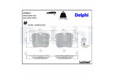 Sada brzdových platničiek kotúčovej brzdy DELPHI LP3617