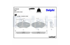 Sada brzdových platničiek kotúčovej brzdy DELPHI LP3624