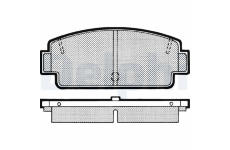Sada brzdových destiček, parkovací brzda DELPHI LP363