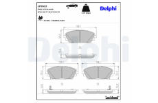 Sada brzdových platničiek kotúčovej brzdy DELPHI LP3632