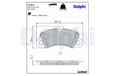 Sada brzdových platničiek kotúčovej brzdy DELPHI LP3639