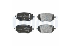 Sada brzdových destiček, parkovací brzda DELPHI LP3644