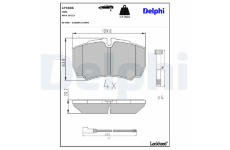 Sada brzdových platničiek kotúčovej brzdy DELPHI LP3686