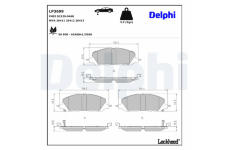 Sada brzdových platničiek kotúčovej brzdy DELPHI LP3699