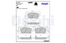 Sada brzdových platničiek kotúčovej brzdy DELPHI LP3705