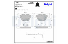 Sada brzdových destiček, kotoučová brzda DELPHI LP3721