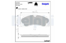 Sada brzdových destiček, kotoučová brzda DELPHI LP3729