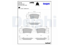 Sada brzdových platničiek kotúčovej brzdy DELPHI LP3738