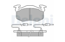 Sada brzdových destiček, kotoučová brzda DELPHI LP382