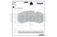 Sada brzdových platničiek kotúčovej brzdy DELPHI LP3821