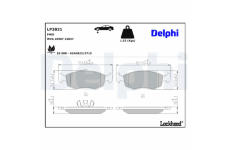 Sada brzdových platničiek kotúčovej brzdy DELPHI LP3831