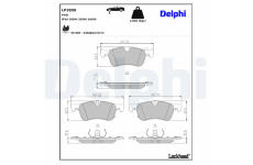 Sada brzdových platničiek, Parkovacia kotúčová brzda DELPHI LP3850