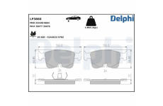 Sada brzdových platničiek, Parkovacia kotúčová brzda DELPHI LP3860