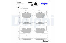 Sada brzdových platničiek kotúčovej brzdy DELPHI LP3870