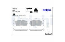 Sada brzdových destiček, kotoučová brzda DELPHI LP3936