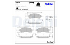 Sada brzdových destiček, kotoučová brzda DELPHI LP3944