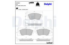 Sada brzdových destiček, kotoučová brzda DELPHI LP3947