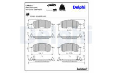 Sada brzdových destiček, kotoučová brzda DELPHI LP4015