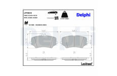 Sada brzdových destiček, kotoučová brzda DELPHI LP4024