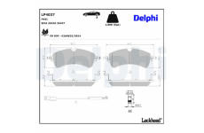 Sada brzdových destiček, kotoučová brzda DELPHI LP4037