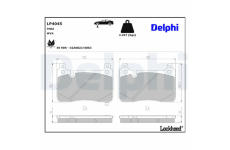 Sada brzdových destiček, kotoučová brzda DELPHI LP4045