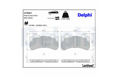 Sada brzdových destiček, kotoučová brzda DELPHI LP4067