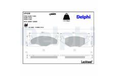 Sada brzdových destiček, kotoučová brzda DELPHI LP420