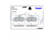 Sada brzdových platničiek kotúčovej brzdy DELPHI LP444
