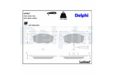 Sada brzdových platničiek kotúčovej brzdy DELPHI LP457