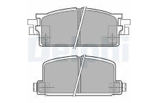 Sada brzdových destiček, parkovací brzda DELPHI LP462