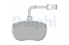 Sada brzdových destiček, kotoučová brzda DELPHI LP472