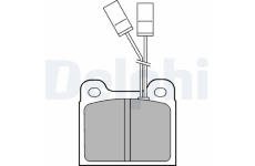 Sada brzdových destiček, kotoučová brzda DELPHI LP477