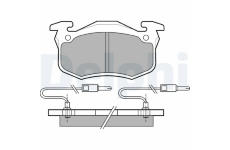 Sada brzdových destiček, parkovací brzda DELPHI LP491