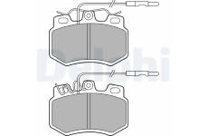 Sada brzdových destiček, parkovací brzda DELPHI LP493