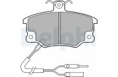 Sada brzdových destiček, kotoučová brzda DELPHI LP496