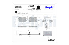 Sada brzdových platničiek kotúčovej brzdy DELPHI LP5042EV
