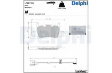 Sada brzdových destiček, kotoučová brzda DELPHI LP5072EV